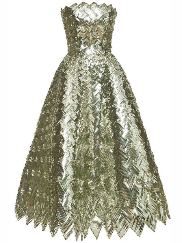WOVEN SEQUIN COCKTAIL DRESS