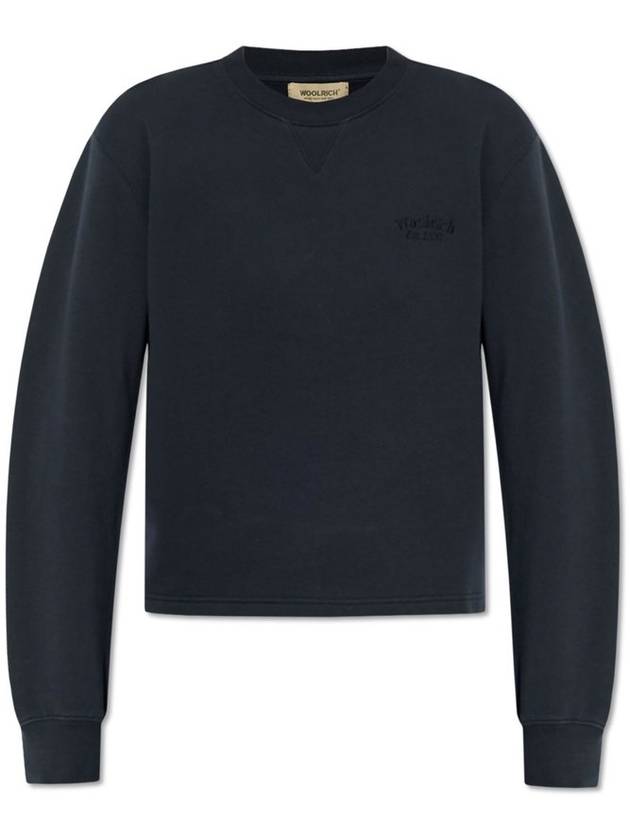 울리치 로고 자수 크루넥 스웨트셔츠