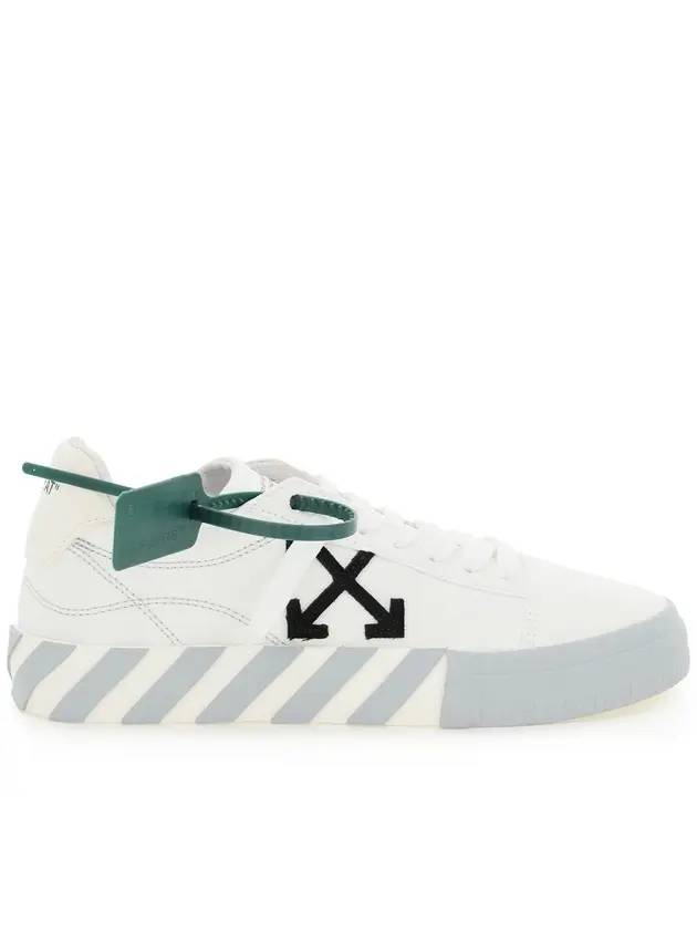 오프화이트 여성 벌커나이즈드 로우탑 스니커즈 화이트