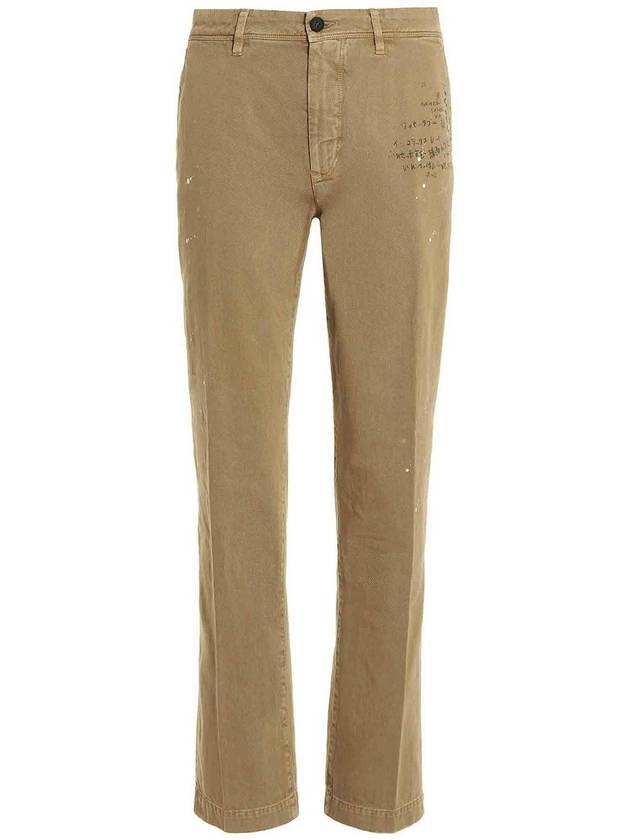 Incotex Red Printed Pants