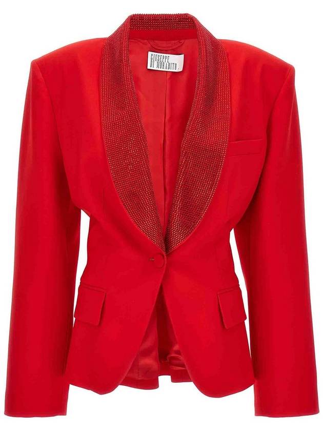 Giuseppe Di Morabito All over crystal lapel blazer