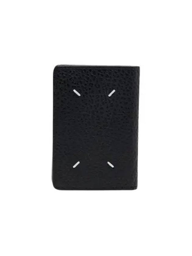 메종 마르지엘라 보빈 레더 카드 홀더 블랙 Maison Margiela Bovine Leather Card Holder Black