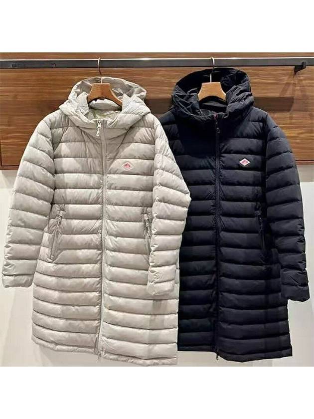 단톤 여성 경량 패딩 롱코트 미들 다운 파카 후드 자켓 아우터 3색상