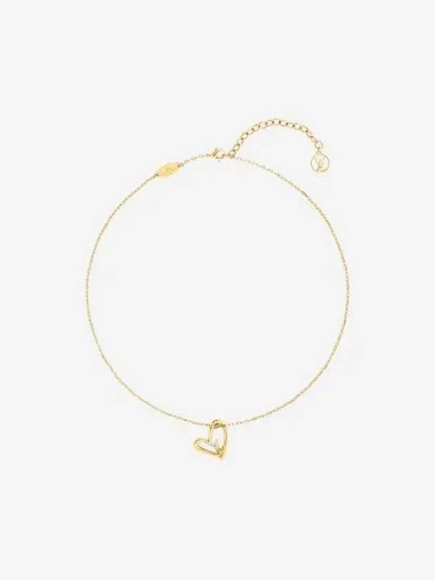 W 루이비통 폴 인 러브 네클리스 골드 W Louis Vuitton Fall in Love Necklace Gold