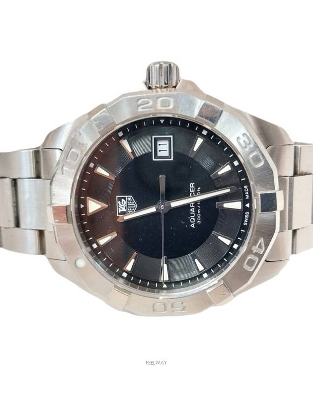 태그호이어 아쿠아레이서 WAY1110 스틸 남성시계