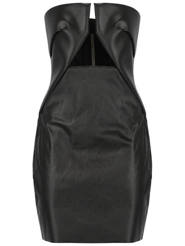 릭오웬스 포터빌 프롱 미니 숏원피스 블랙