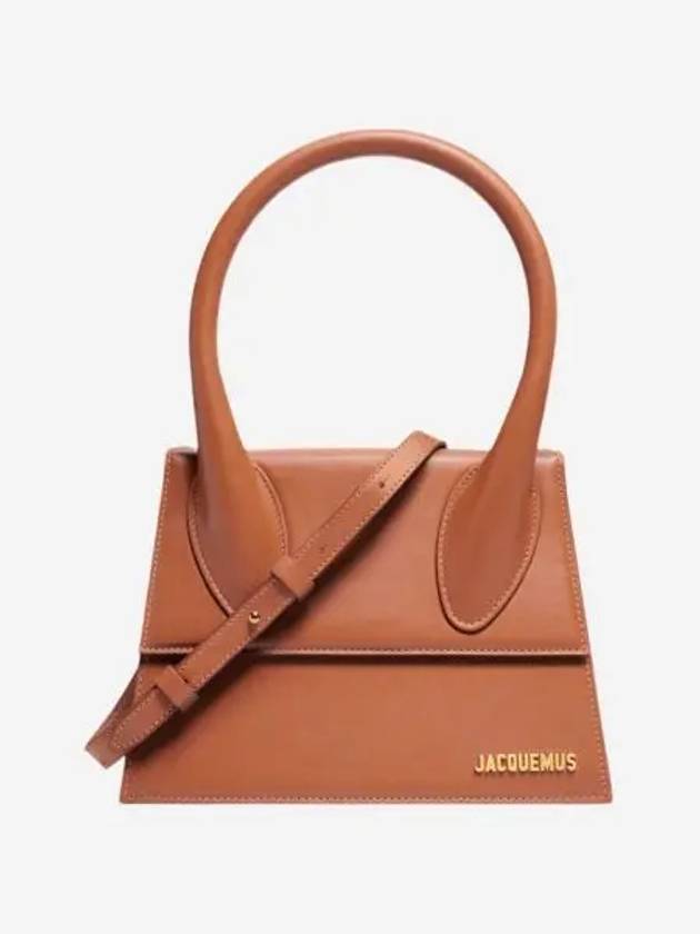 자크뮈스 르 그랜드 치키토 라지 시그니쳐 핸드백 라이트 브라운 Jacquemus Le Grand Chiquito Large Signature Handbag Light Brown