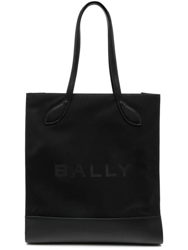 발리 로고 쇼핑 토트 백 블랙