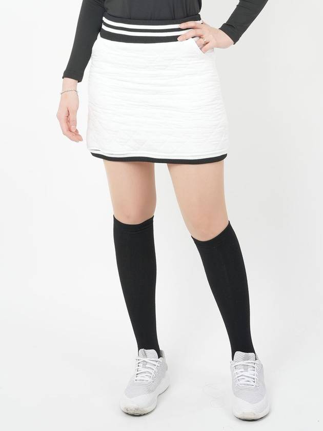 티앤드골프 여성 허리밴딩 시보리 패딩 스커트 치마 여성골프웨어 골프복