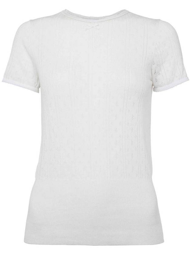J. W. Anderson Pointelle Cap-Sleeve Top