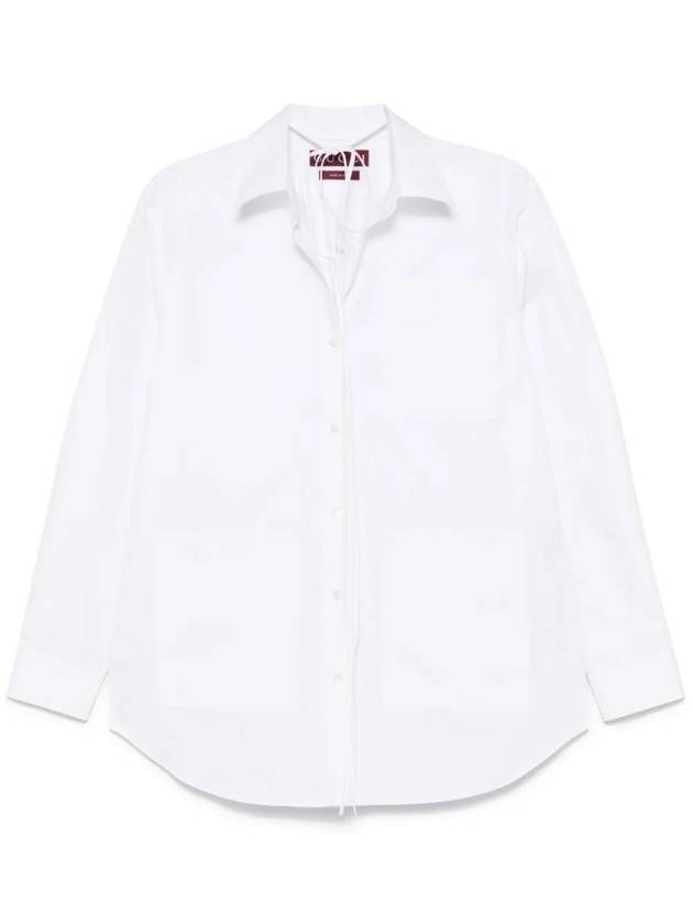 구찌 헤비 코튼 포플린 셔츠 화이트