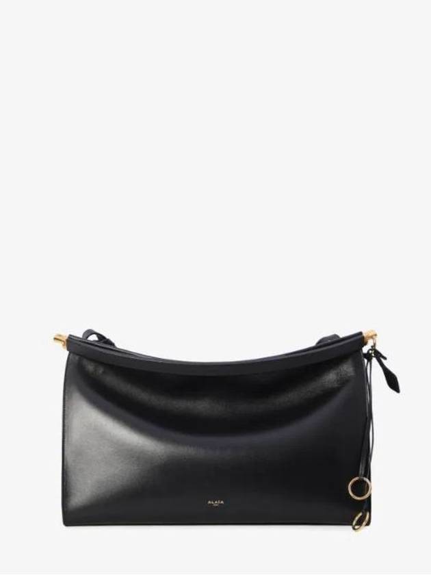 알라이아 르 클릭 이스트 웨스트 라지 레더 토트 백 블랙