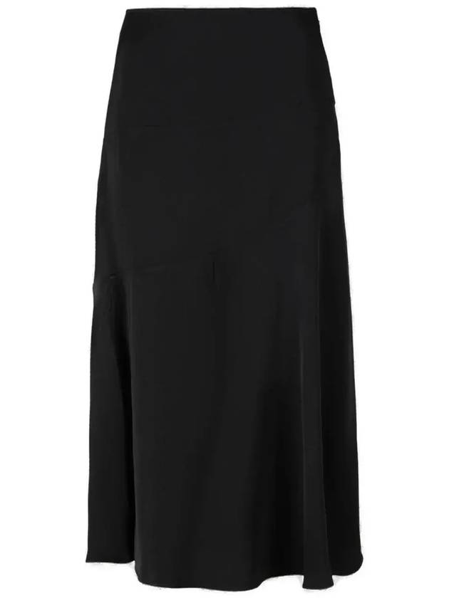 Jil Sander 하이 웨이스트 패널 미디 스커트 J03MA0004J65022_001BLACK