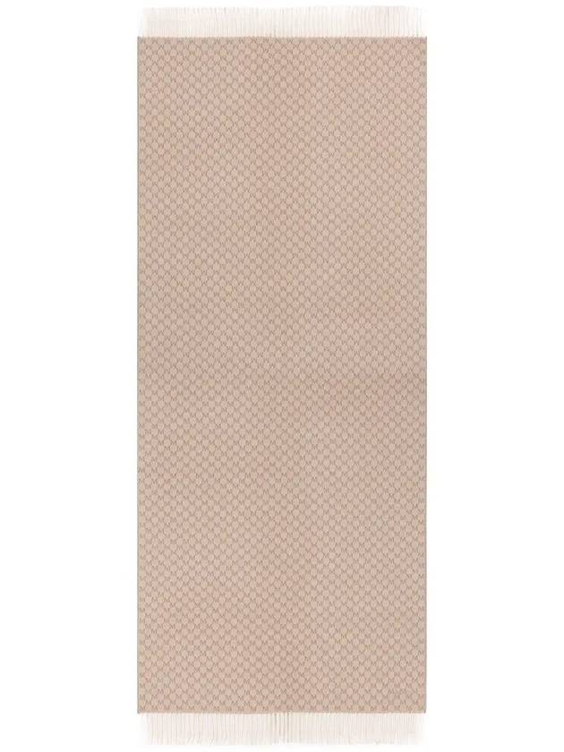 Max Mara Arsenio 모노그램 프린지 스카프 2424546042600_002