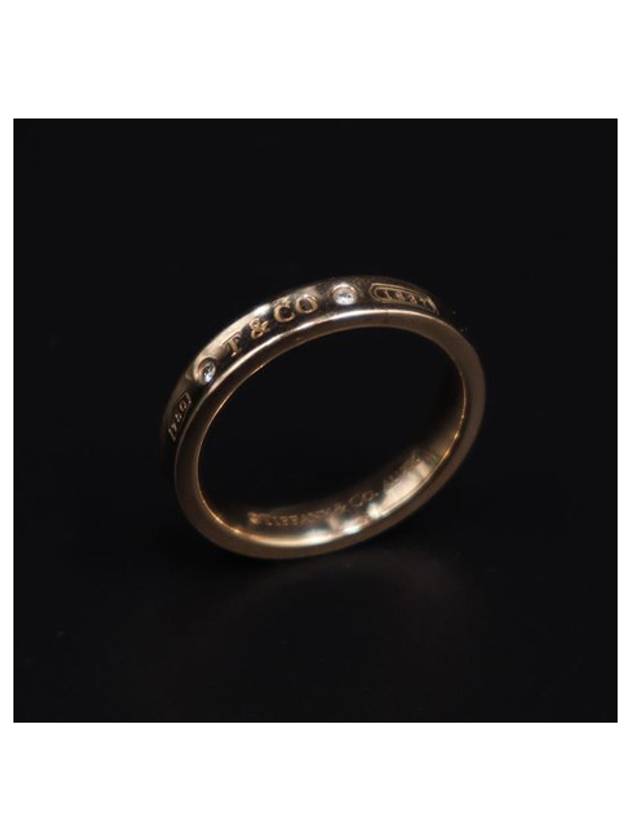 티파니앤코 여성 Tiffany&Co(티파니) 18K 로즈 골드 티파니 1837™ 2P 다이아 네로우 링 18.5호 > 반지 | 강북중고명품