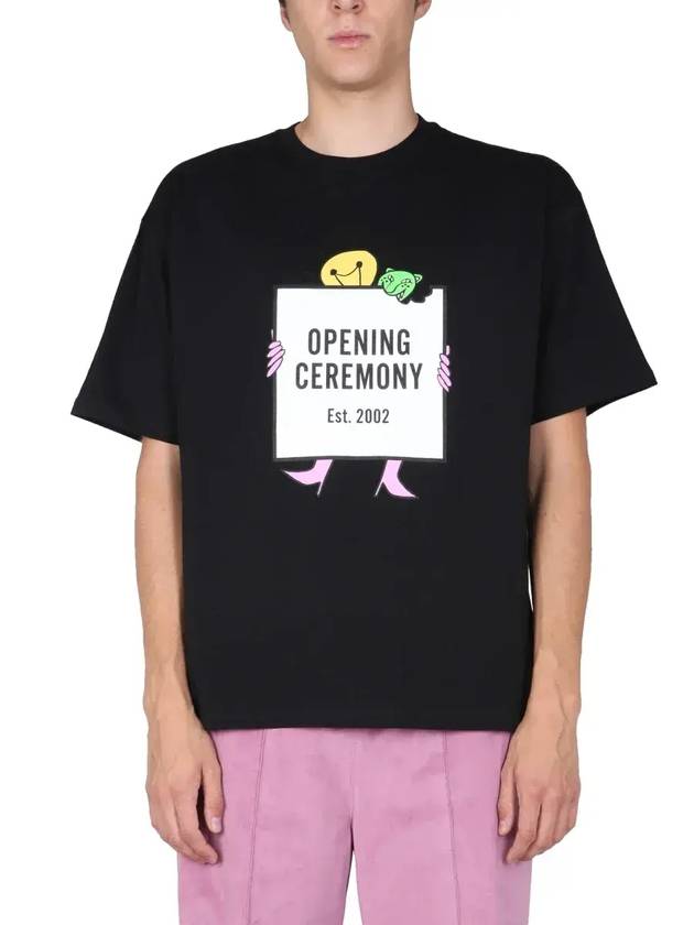 Opening Ceremony 그래픽 프린트 크루넥 티셔츠 YMAA001F21JER003_1003
