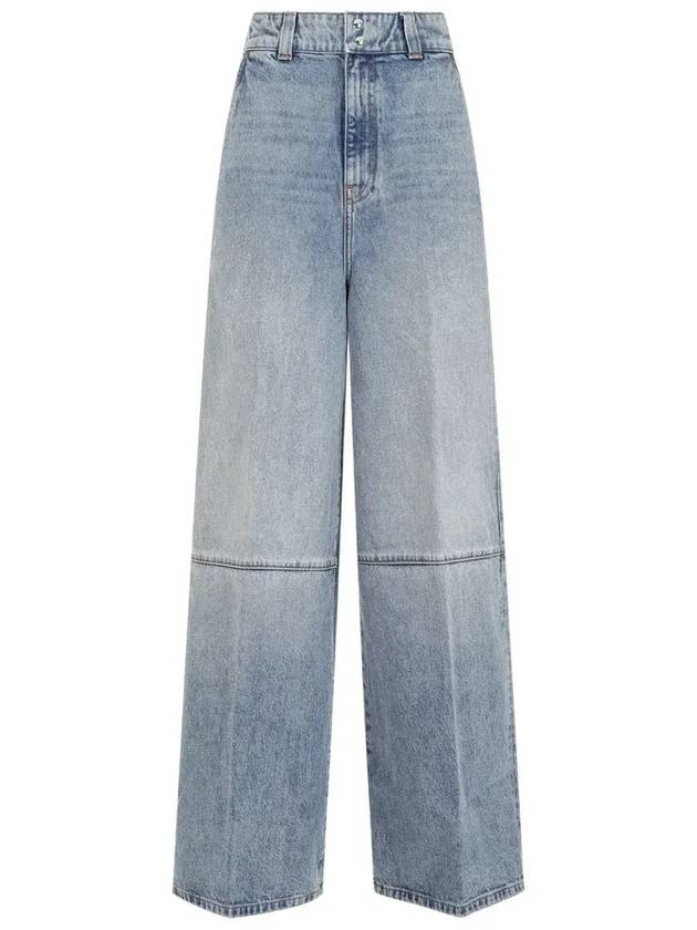 Khaite Isla 하이웨이스트 와이드 레그 데님 진 1118908_094