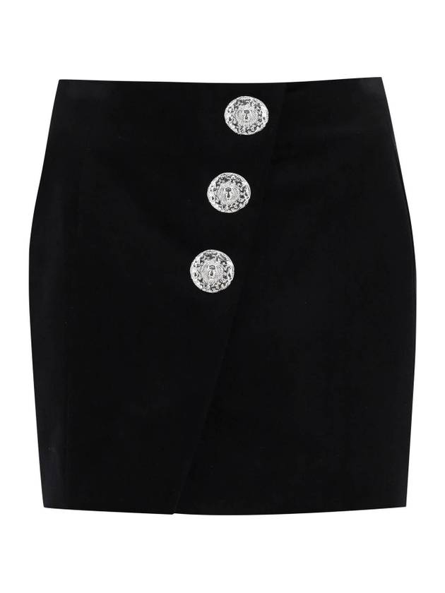 23 F W 발망 벨벳 미니 스커트 WITH 버튼 BALMAIN BF0LB935CE31 0PA B0230785245