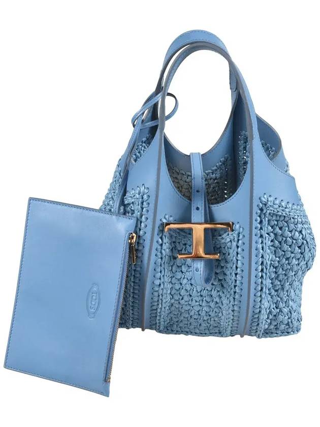 Tod's T 타임리스 우븐 미니 토트백 XBWTSBAR100RGM_3L20