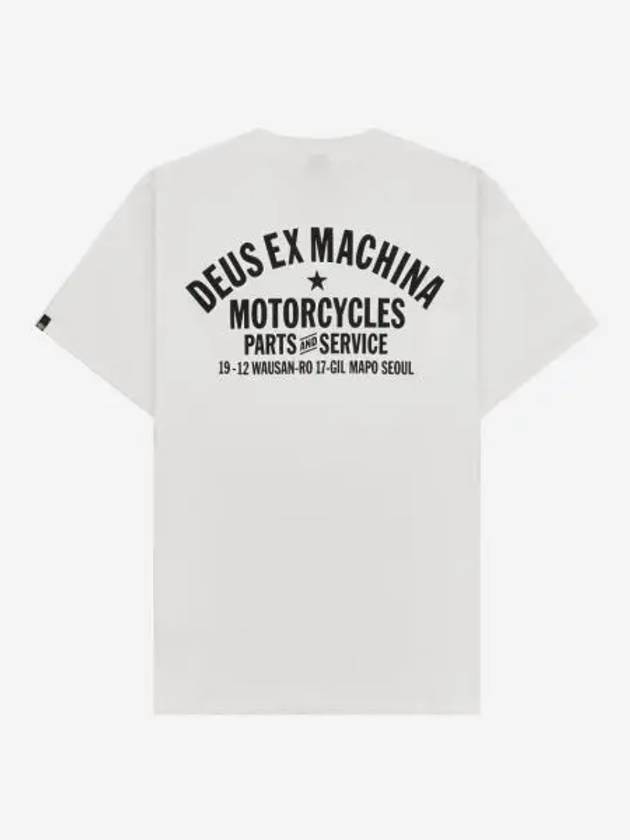 데우스 엑스 마키나 서울 어드레스 티셔츠 화이트 Deus Ex Machina Seoul Address T Shirt White