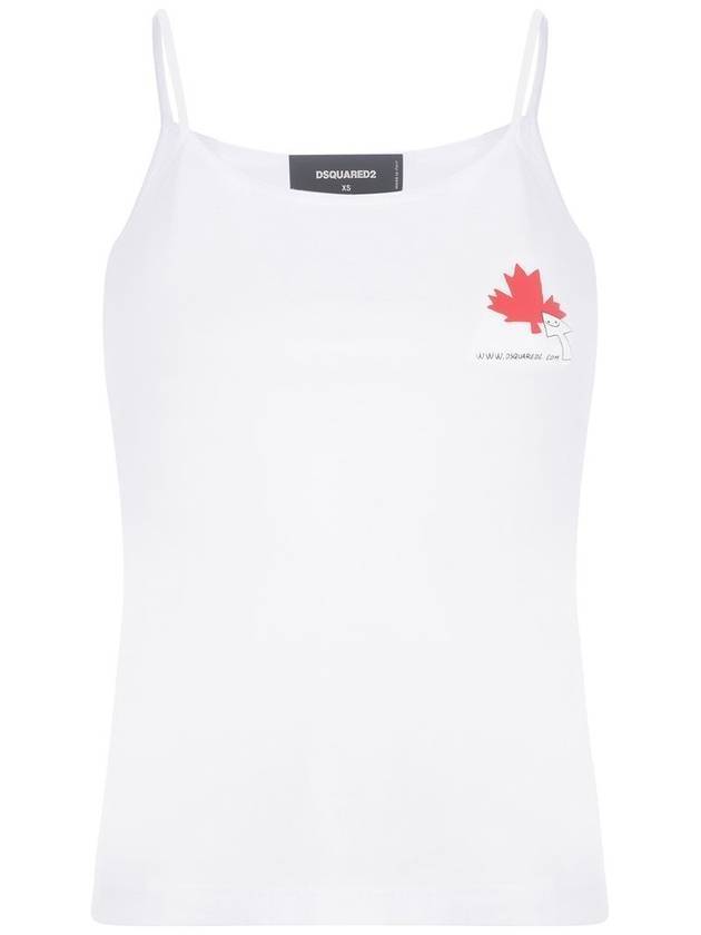 디스퀘어드2 슬리브리스 화이트