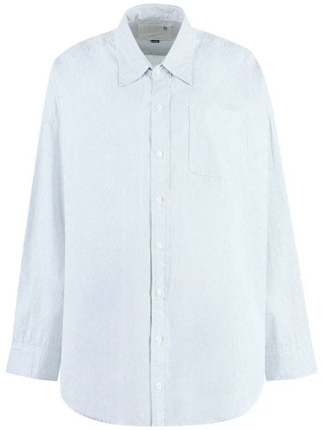 R13 오버사이즈 스트라이프 버튼업 셔츠 R13W7469302_43WP