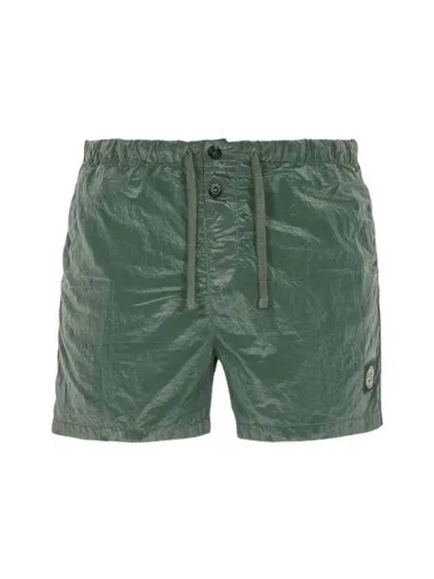 스톤 아일랜드 B0643 나일론 메탈 스위밍 트렁크 올리브 21FW Stone Island B0643 Nylon Metal Swimming Trunk Olive 21FW