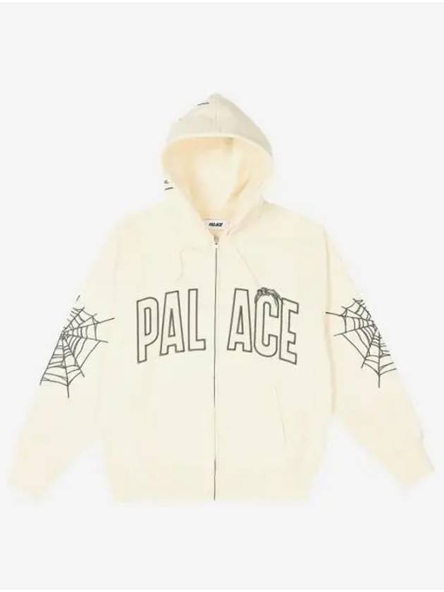팔라스 스파이더 집업 후드 쇼크 화이트 23FW Palace Spider Zip Hood Shock White 23FW