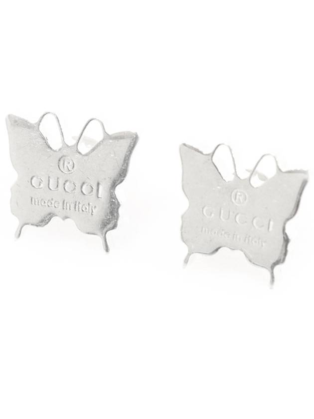 Gucci 구찌 223985 925 실버 트레이드 마크 버터플라이 스터드 귀걸이