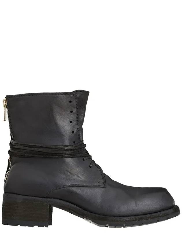 귀디 레이스 앵클 부츠 NB07VHORSEFULLGRAIN_BLKT