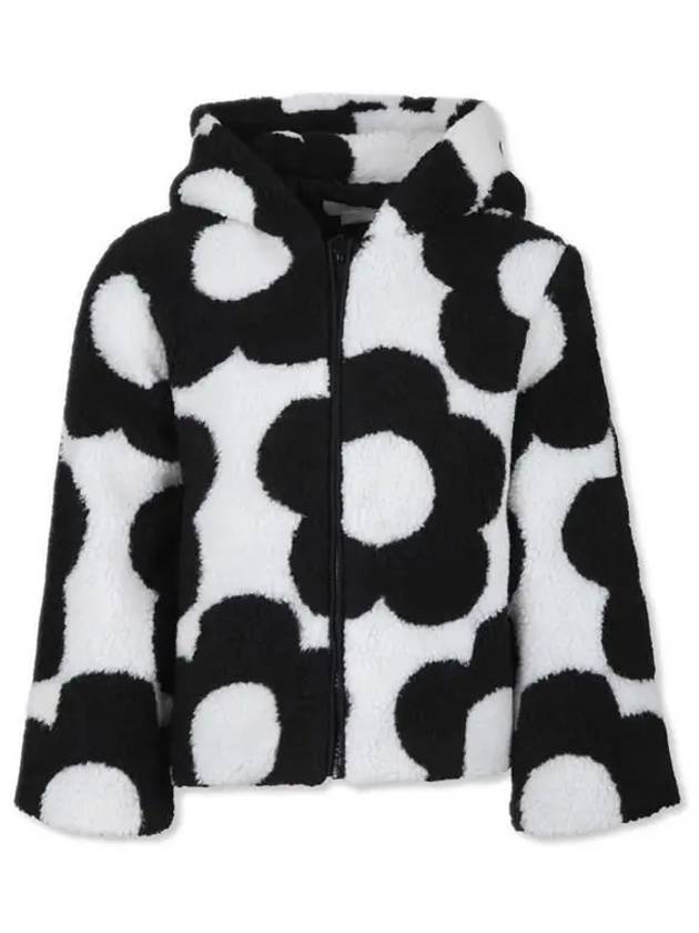 24FW 스텔라키즈 흑백 플라워 플리스자켓