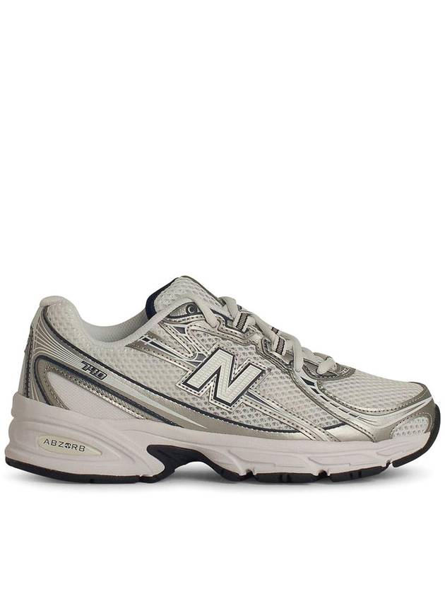 New Balance 740 White Mesh Sneakers