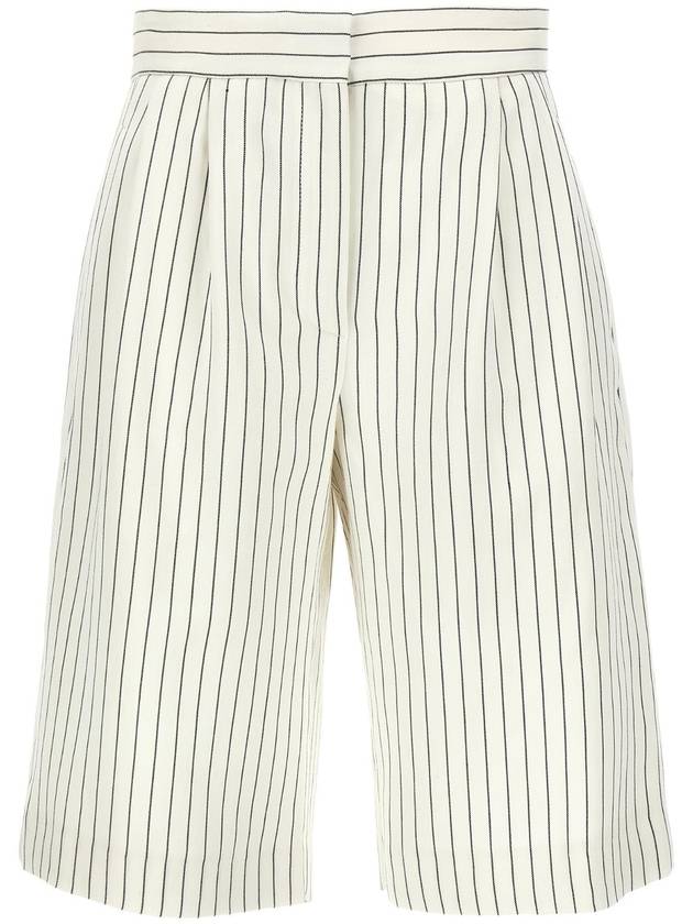 LOULOU STUDIO 'Piera' bermuda shorts PIERAIVORY BLACK STRIPES