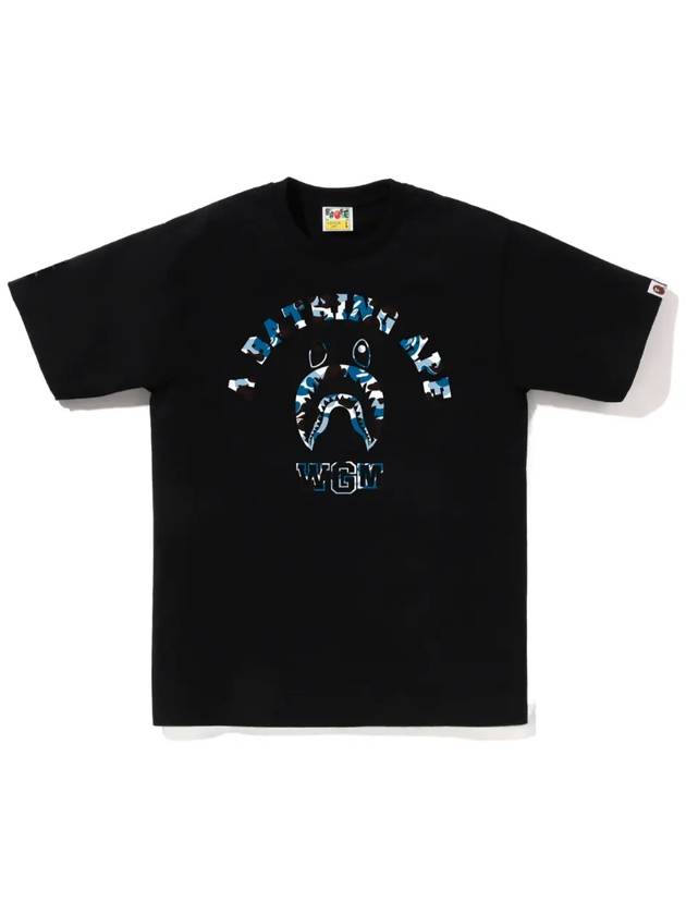 베이프 반팔티 BAPE STORE SHENYANG SHARK COLLEGE TEE 2월 1K72 110 119