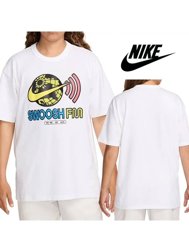 나이키 반팔 맥스90 드레이프 탑 티셔츠 화이트