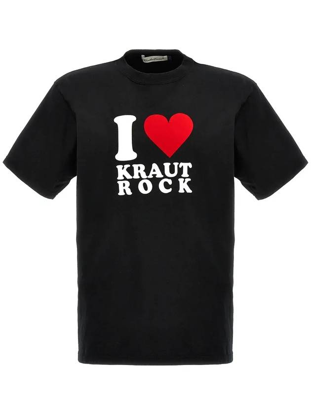 Undercover 슬로건 프린트 크루넥 티셔츠 UC1C3806_BLACK