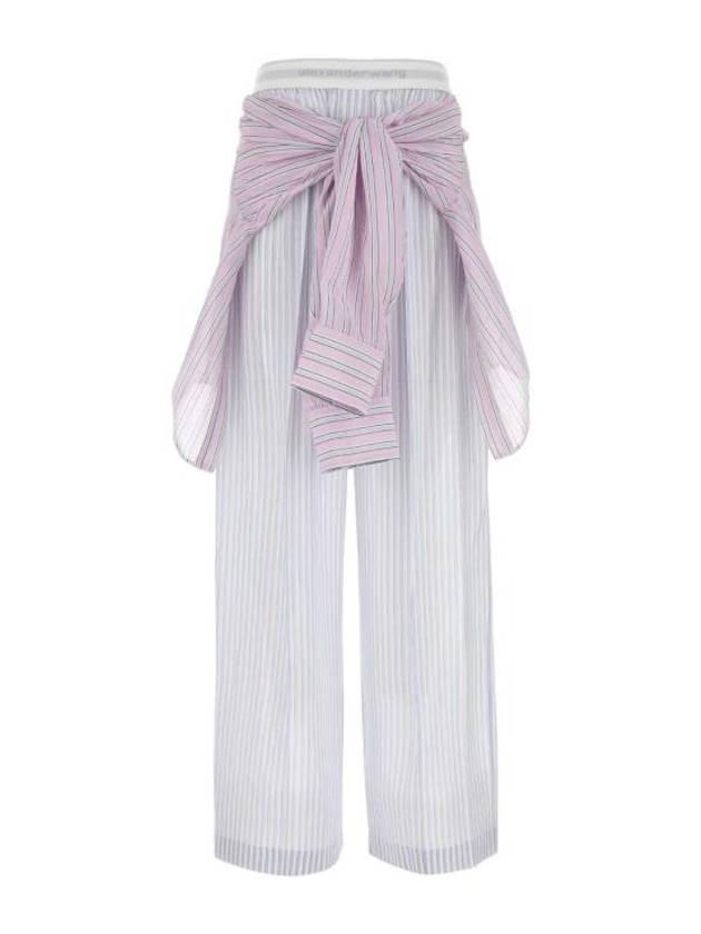 25SS 알렉산더 왕 스트레이트 팬츠 1WC2254829 974 Stripped