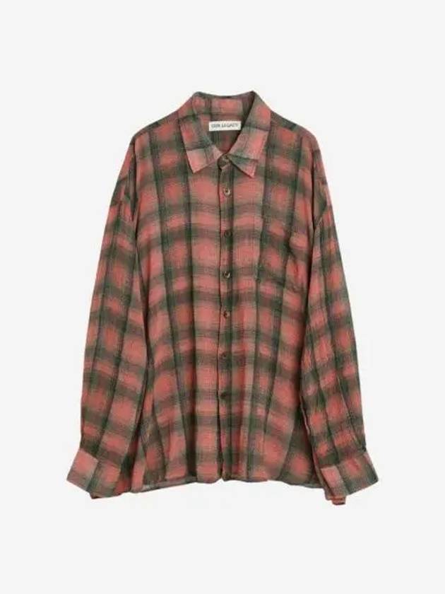 W 아워레가시 보로우드 셔츠 빅 럼버체크 프린트 W Our Legacy Borrowed Shirt Big Lumbercheck Print