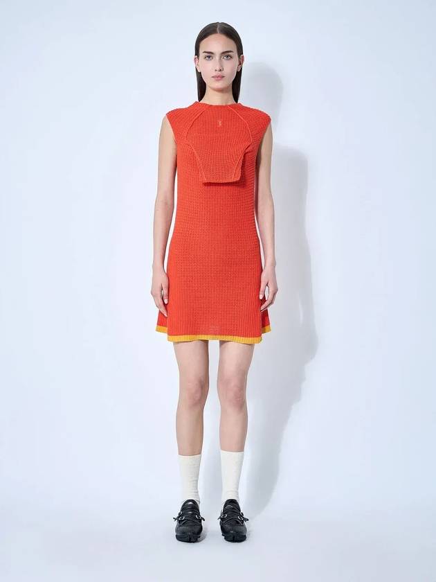 키코 코스타디노프 벡토 니트 쉬프트 드레스 KKWSS25KN0394_None