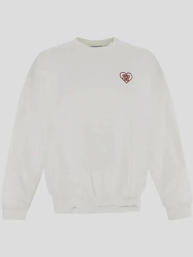패밀리 퍼스트 하트 로고 풀오버 스웨터 SS2403_WHITE