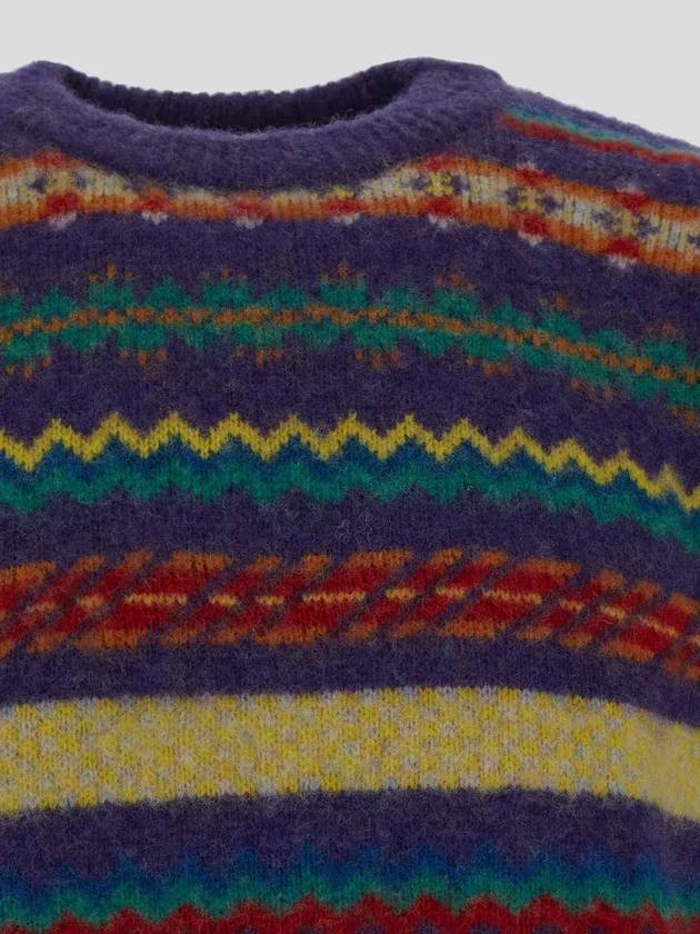 하울린 패턴 니트 스웨터 AWOOLENWONDER_LAVENDER