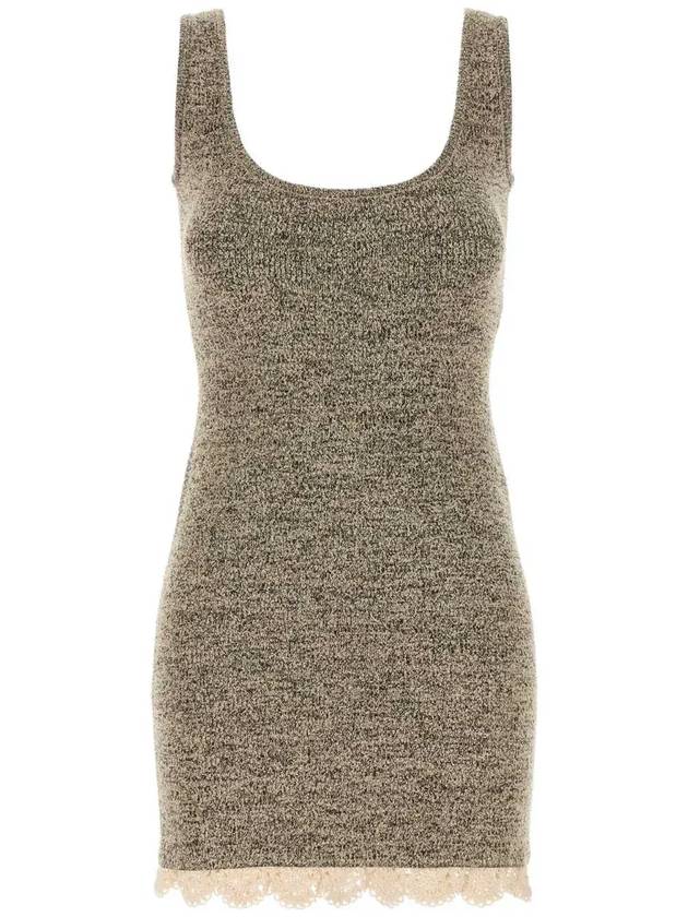 Magda Butrym 레이스 디테일 니트 미디 드레스 538525_BEIGE