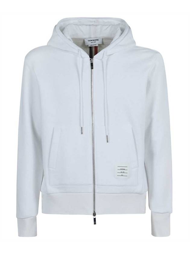 톰브라운 남성 센터백 스트라이프 클래식 후드 집업 화이트