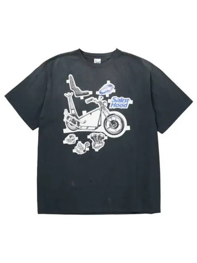 네이버후드 x 세인트 마이클 STHD 숏슬리브 티셔츠 빈티지 블랙 Neighborhood x Saint Mxxxxxx STHD S S T Shirt Vintage Black