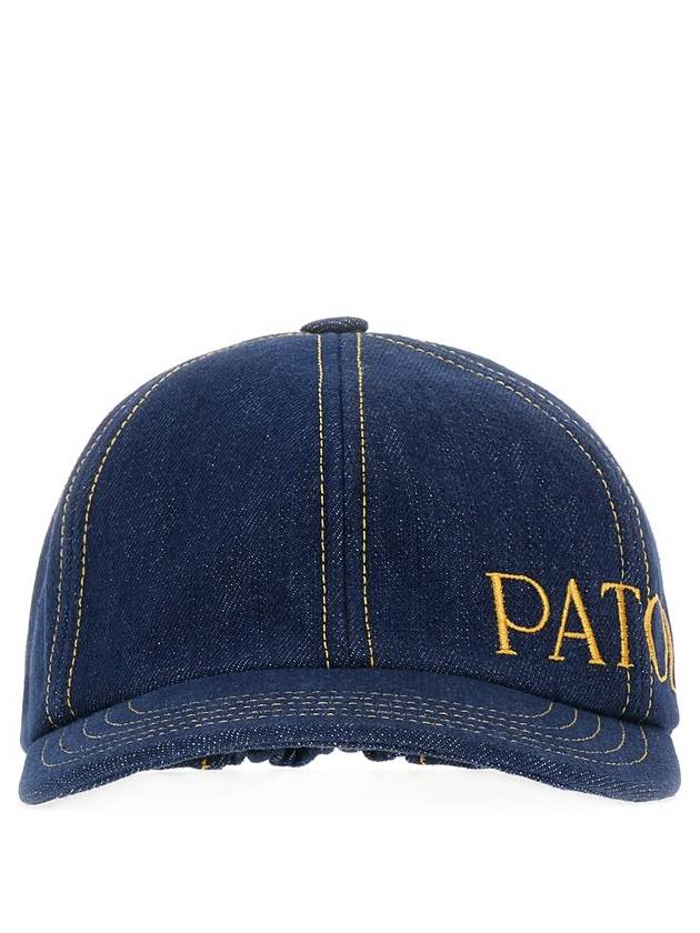 Patou 로고 자수 야구 모자