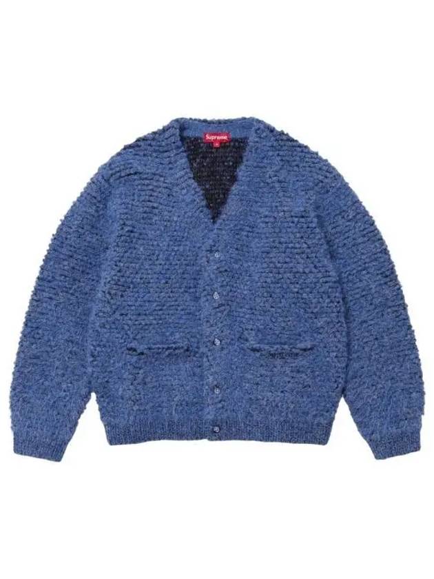 슈프림 텍스쳐드 노티드 가디건 블루 24FW Supreme Textured Knotted Cardigan Blue 24FW