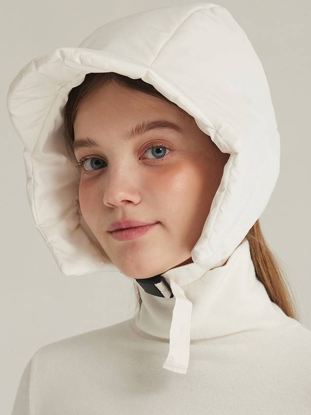 24FW 맥키 코지 패딩 캡 모자 아이보리 MCWT24PCIV