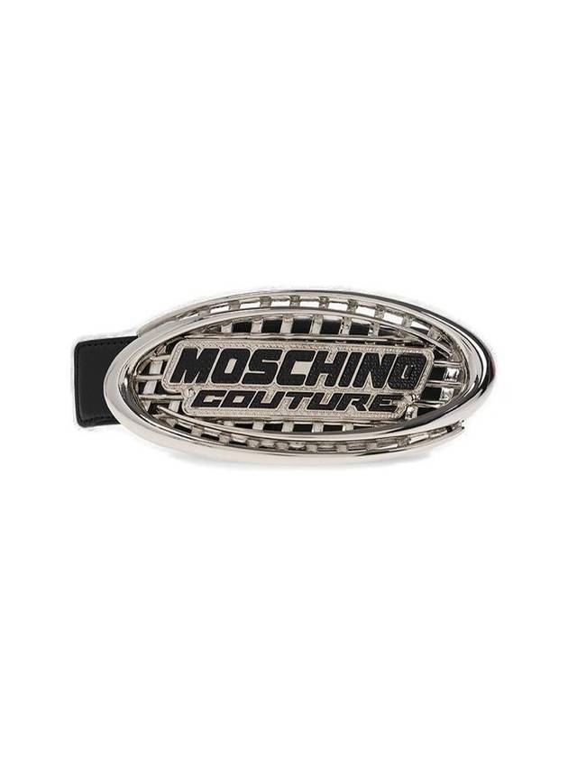 Moschino 로고 디테일 버클 여밈 벨트