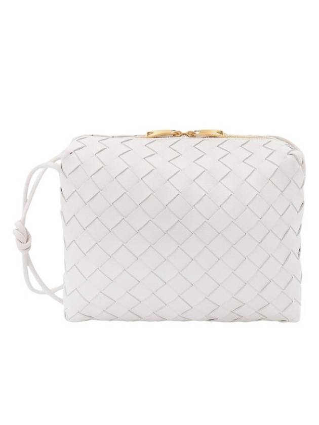 보테가베네타 루프 카메라 스몰 크로스 백 화이트