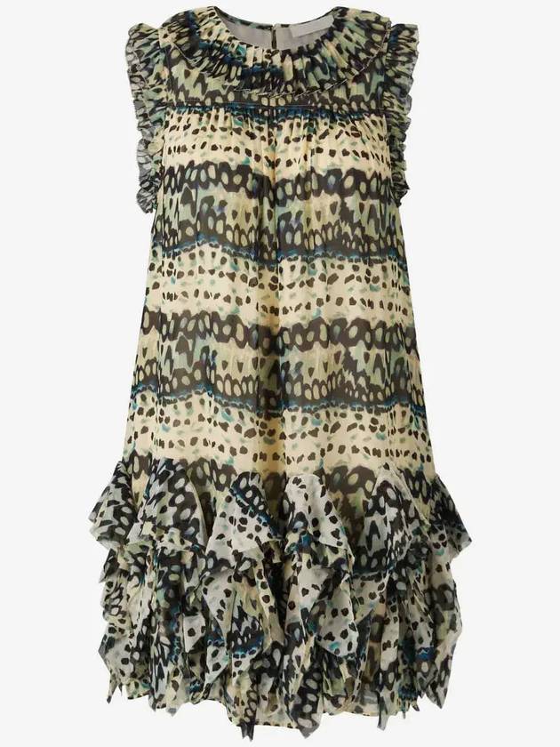 울라 존슨 프린트 미니 드레스 PS250113GEOFEATHERPRINTED_MRPSAMARIPOSA